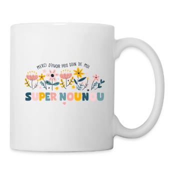 Super nounou tasse personnalisée de remerciement - Mug blanc - blanc - Droite