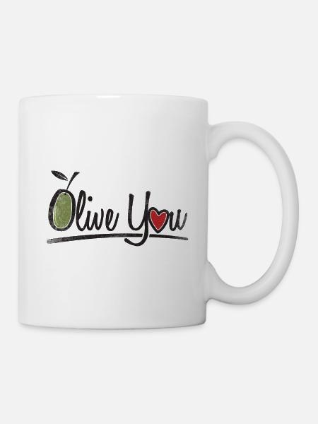 Olive Sie Geschenk - Tasse - Weiß
