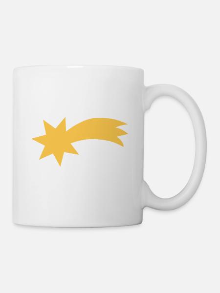 Sternschnuppe - Tasse - Weiß