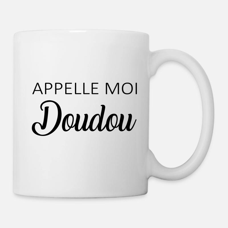 appelle moi doudou - Mug blanc - blanc