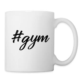 Gym Hashtag Fitness Entrainement Cadeau Haltère SPort - Mug blanc - blanc - Droite