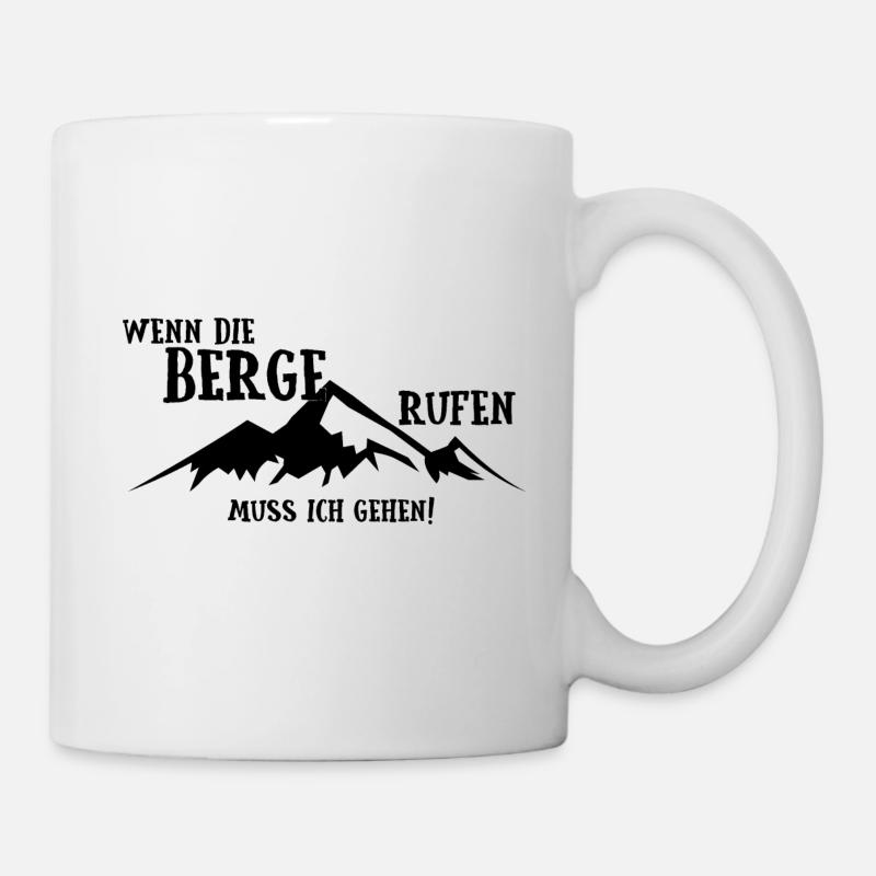 Berg Wandern Alpen Berge Bergsteiger Geschenk - Tasse - Weiß