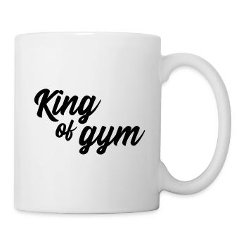 King of gym König der Fitness - Tasse - Weiß - Rechts
