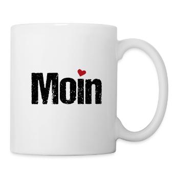 Moin Herz - Mug blanc - blanc - Droite