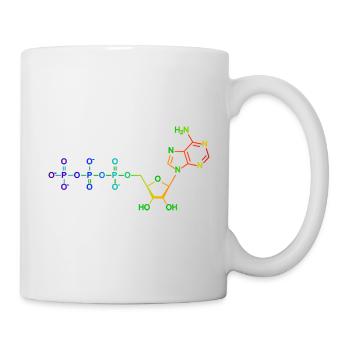 Adenosine triphosphate - ATP - Rainbow - Mug - white - Right