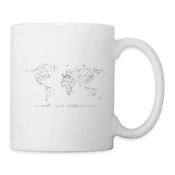 Tshirt Weltkarte - Tasse - Weiß - Rechts