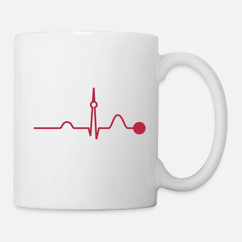 Berlin Heartbeat (Vector) - Mug - white