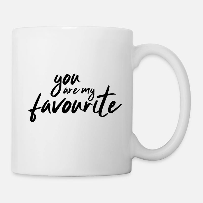 Du bist mein Favourite! Geschenk Idee - Mug blanc - blanc