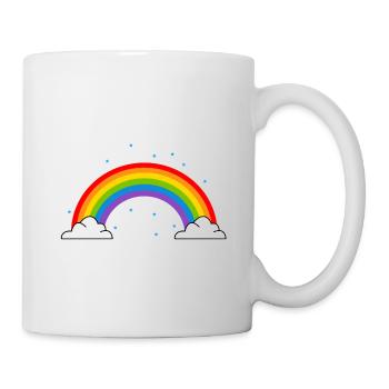 arc en ciel - Mug blanc - blanc - Droite