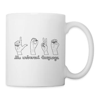 LOVE the universal language - Mug - white - Right