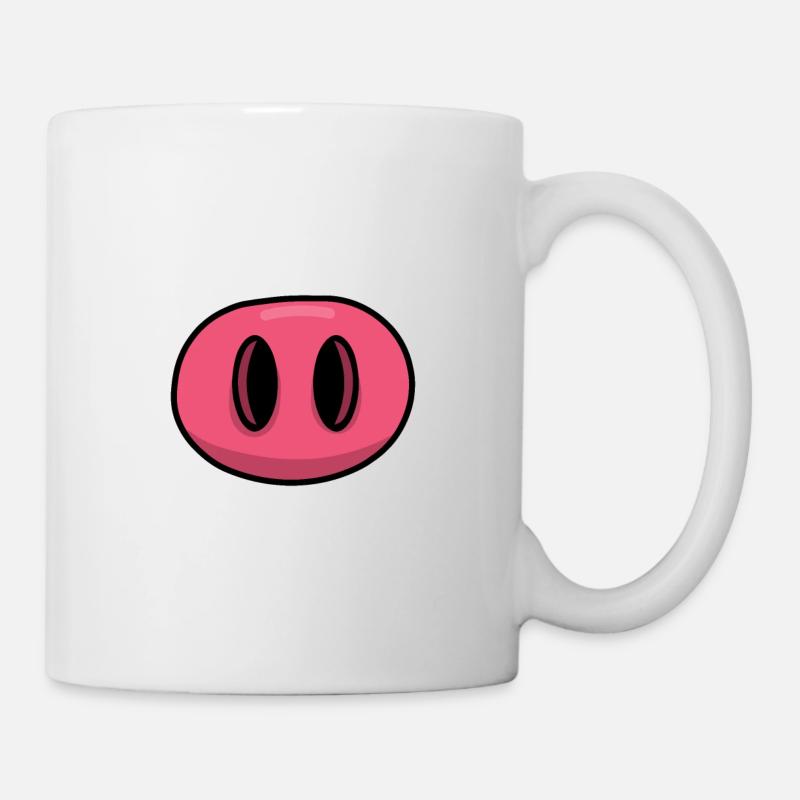 Face mask mouth covering mask muzzle face - Mug - white