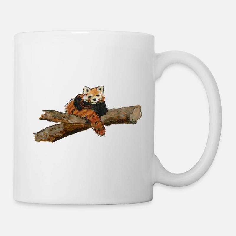 roter panda - roter panda - roter kleiner der rote - Tasse - Weiß