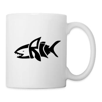 Erik in shark style - Mug - white - Right