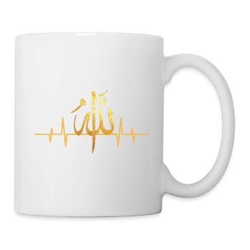 Heartbeat Schriftzeichen Allah - Mug - white - Right