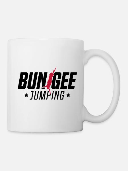 bungee jumping extremsport - Tasse - Weiß
