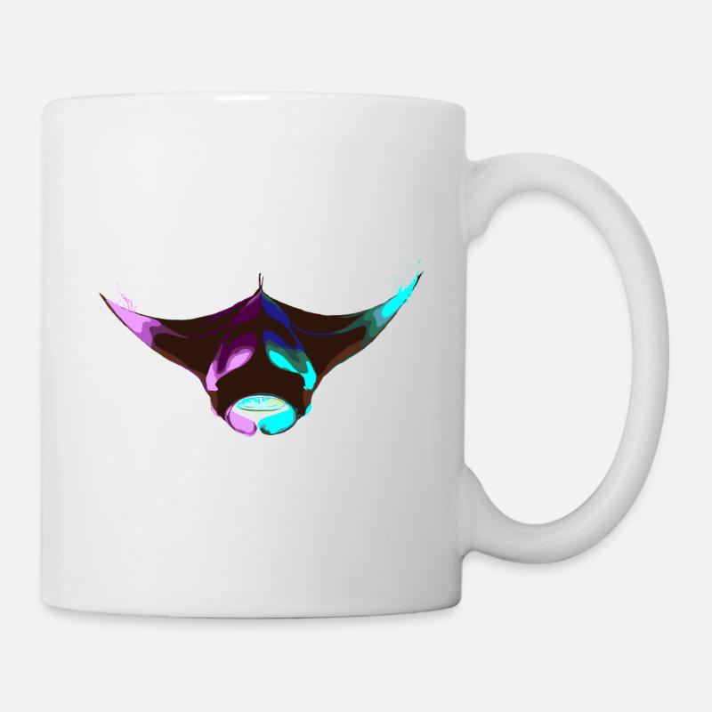 Splash Manta Rochen Stachelrochen - Tasse - Weiß