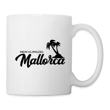 Mallorca Urlaub Klimaziel - Tasse - Weiß - Rechts