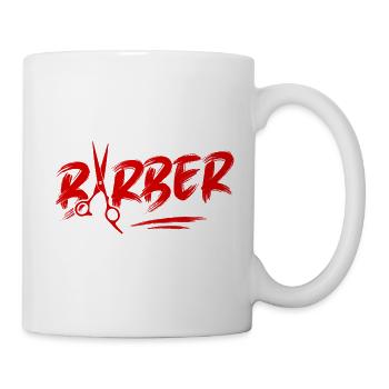 Barber Friseur Symbol - Tasse - Weiß - Rechts