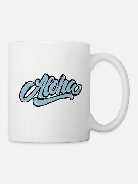 Aloha Stil - Tasse - Weiß