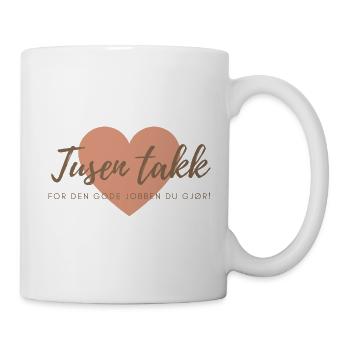 Thank you very much Job Heart - Mug - white - Right