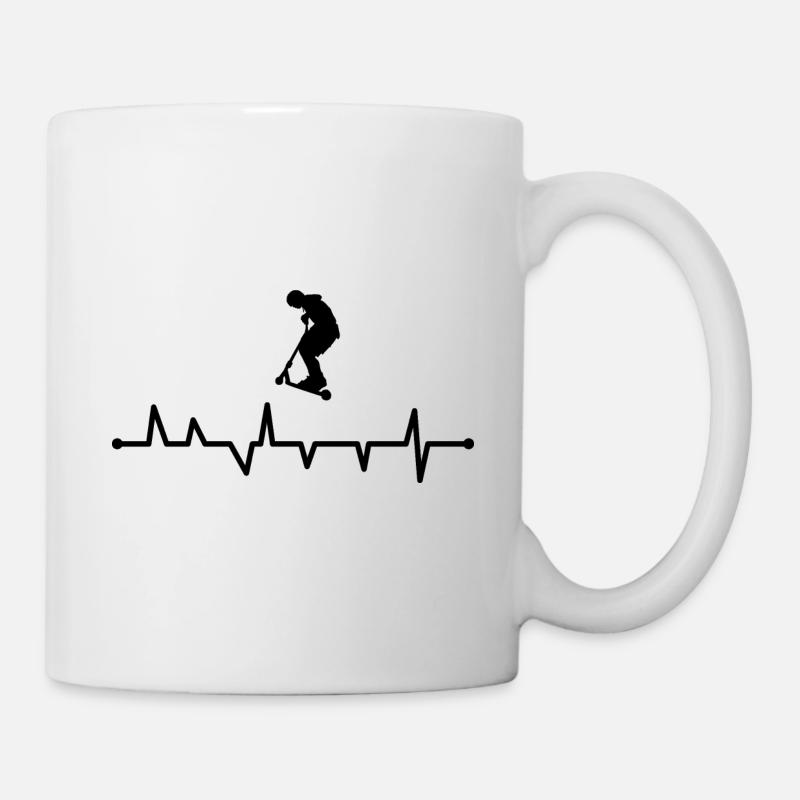Stunt Scooter - Mug blanc - blanc