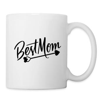 best mom mit pfeil - Tasse - Weiß - Rechts