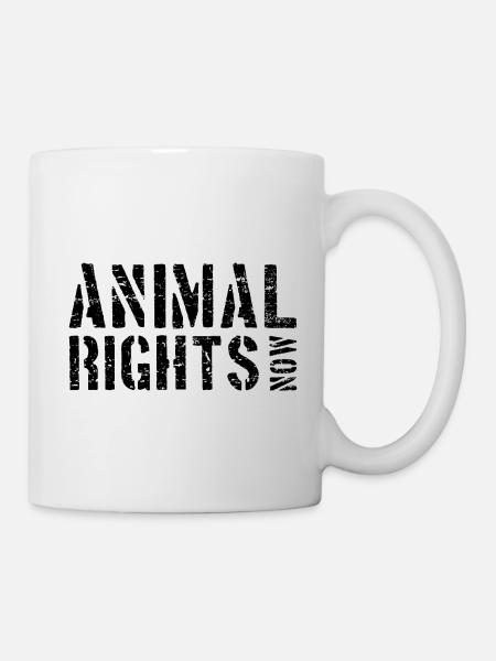 ANIMAL RIGHTS NOW - Tasse - Weiß