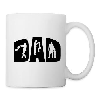 Papa et fille cadeau de la fête des pères - Mug blanc - blanc - Droite