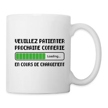 Prochaine Connerie Cadeau Humour Personnalisé - Mug blanc - blanc - Droite