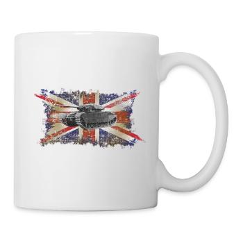 british battle tank vintage - Mug - white - Right