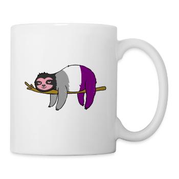 Paresseux Ace Pride - Mug blanc - blanc - Droite