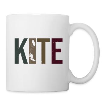 Kitesurfen Kitesurfing Kite Surf - Tasse - Weiß - Rechts