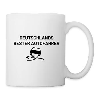 Deutschlands bester Autofahrer - Tasse - Weiß - Rechts