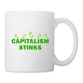 Capitalism stinks - Mug - white - Right