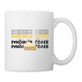 Sandwich Cheese Love Food Fast Food - Mug - white - Right