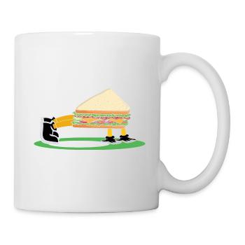 Sandwich Bodybuilding Fitness Gym Cadeau - Mug blanc - blanc - Droite