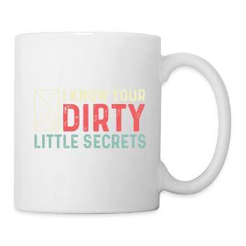Kleine schmutzige Geheimnisse Joker Geschenk - Tasse - Weiß - Rechts