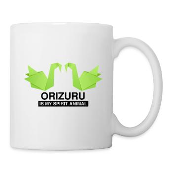 Japanese origami design and kirigami origami - Mug - white - Right