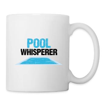 Conceptions de sauveteurs pour les techniciens de piscine - Mug blanc - blanc - Droite