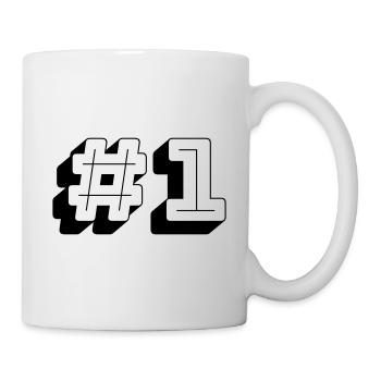 Nummer Eins Nummer 1 - Tasse - Weiß - Rechts