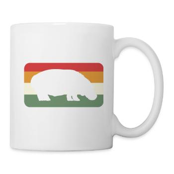 Hippo Retro Animal Keeper Gift - Mug - white - Right