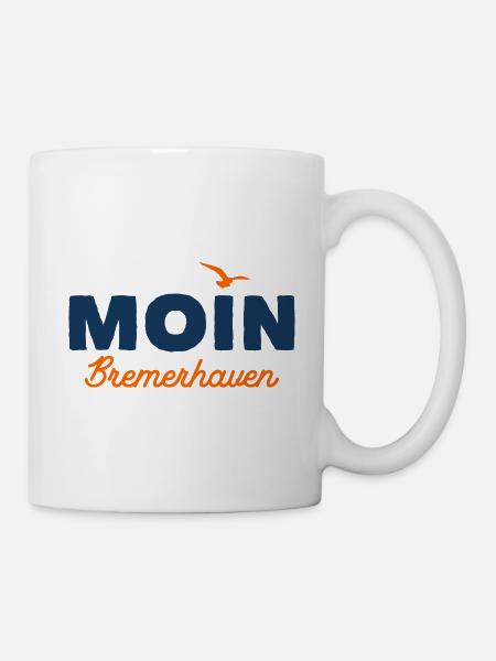 Nordsee Moin Bremerhaven - Tasse - Weiß