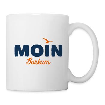 Nordsee Moin Borkum - Tasse - Weiß - Rechts