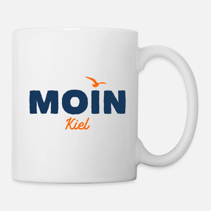 Nordsee Moin Kiel - Tasse - Weiß