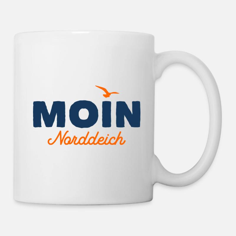 Nordsee Moin Norddeich - Tasse - Weiß