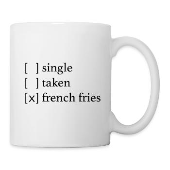 Single - Taken - French Fries - Mug blanc - blanc - Droite