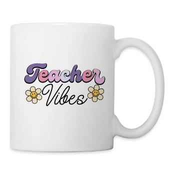 Teacher Vibes Teacher Humor - Mug - white - Right