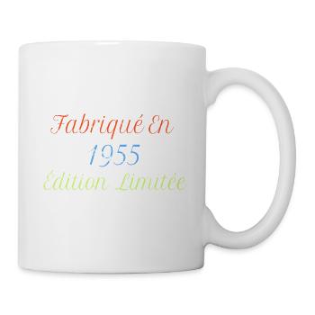 Rétro Fabriqué En 1955 Édition Limitée Présente - Tasse - Weiß - Rechts