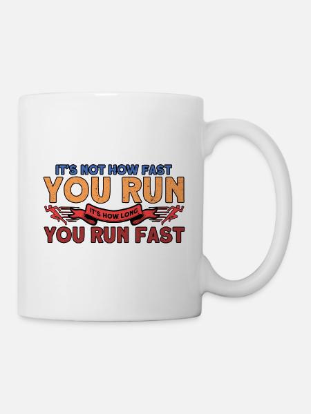 Jogger Halbmarathon Joggen Geschenk - Tasse - Weiß