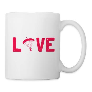 I Just Freaking Love Skydiving Okay? Funny Retro - Mug - white - Right